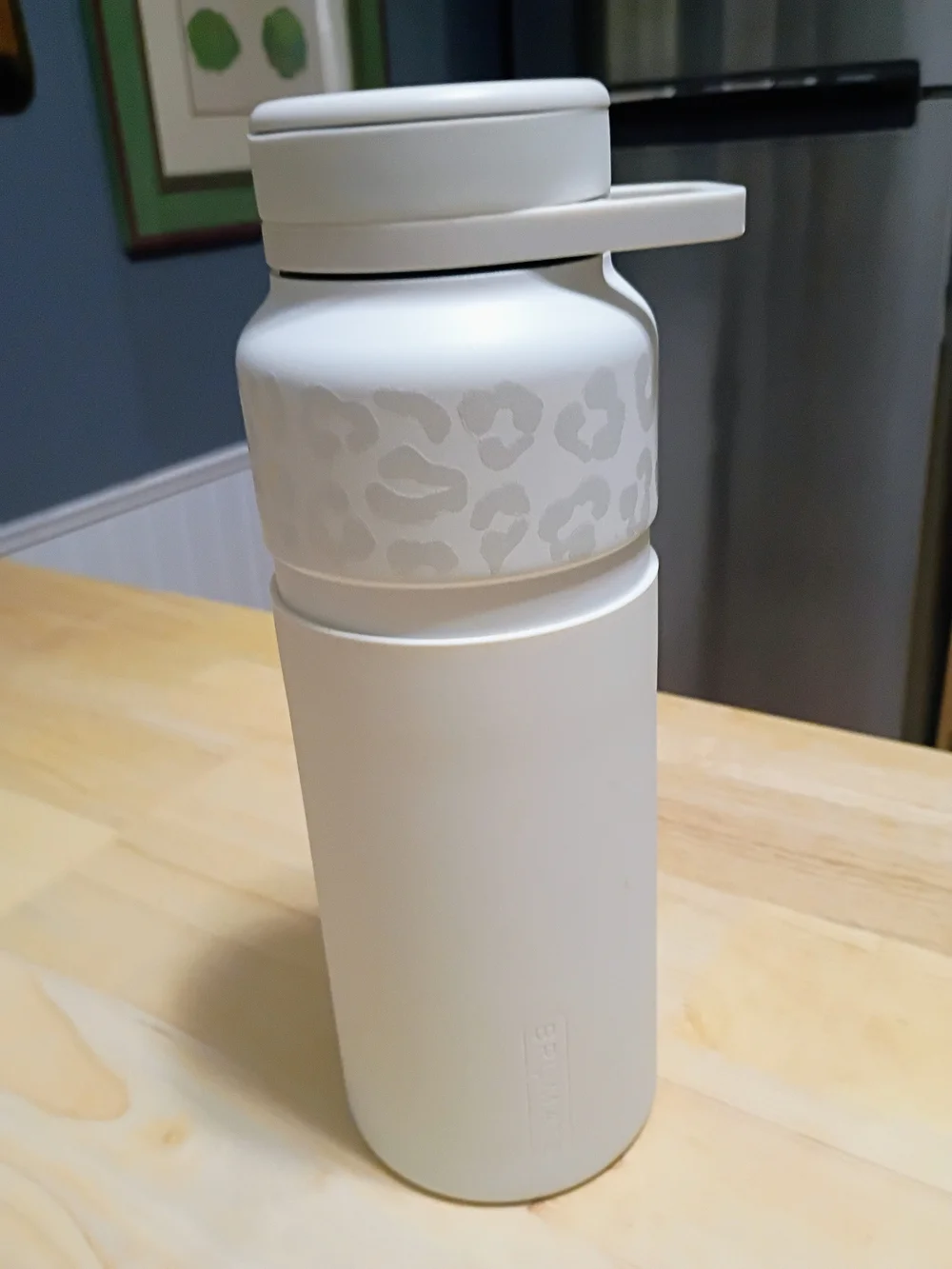Brumate White Leopard Soft Touch  Accent Insulated Water Bottle